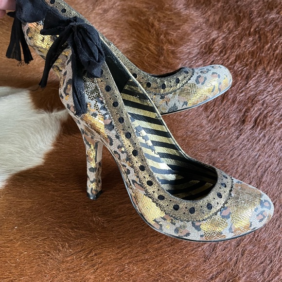 Irregular choice leopard heels size 7 - Picture 3 of 6